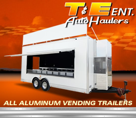 Custom Vending Trailers by T and E Auto Haulers